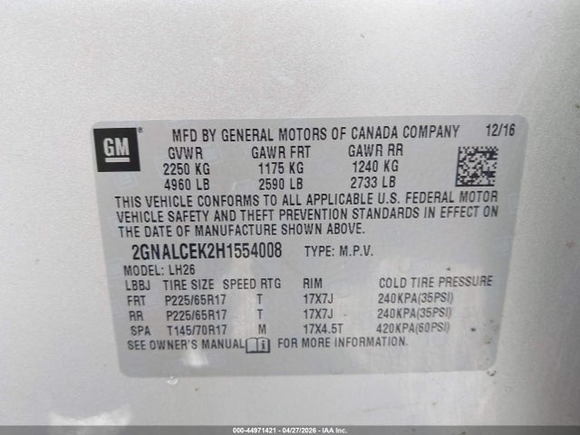 Chevrolet Equinox Lt