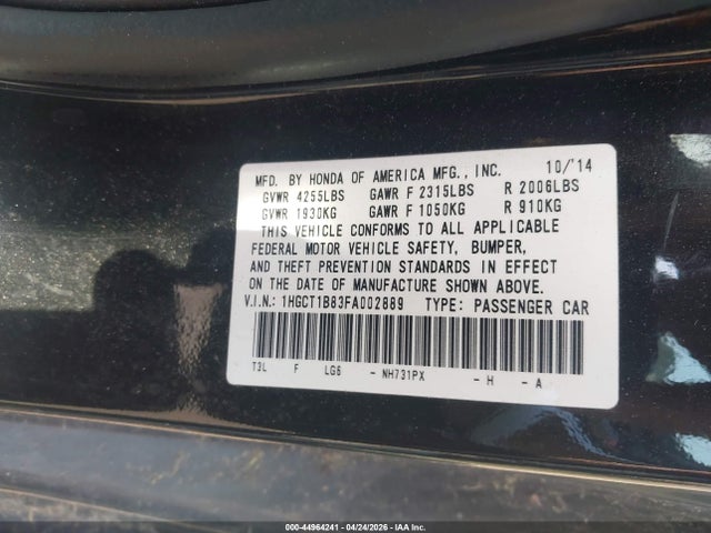 Honda Accord Ex-l
