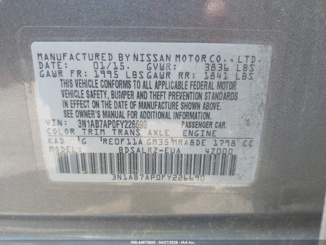 Nissan Sentra Sr