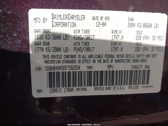 Dodge Durango Slt