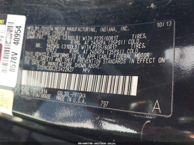 Toyota Sienna Xle V6 8 Passenger