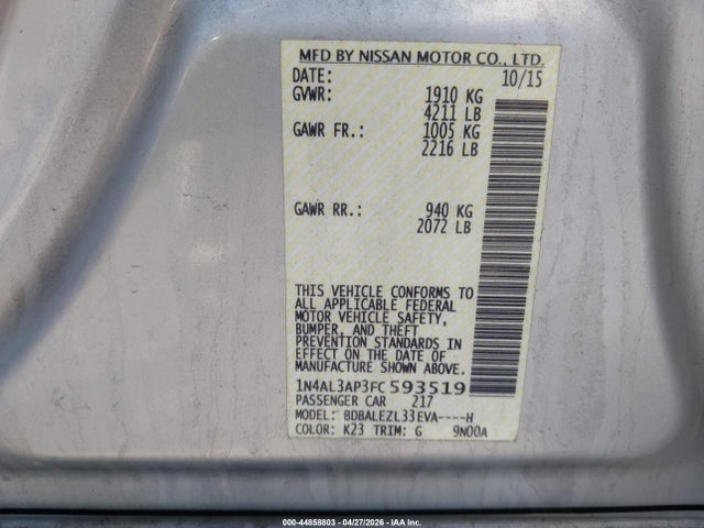 Nissan Altima 2.5 S
