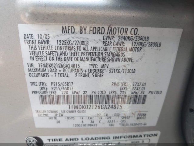 Ford Freestyle Sel