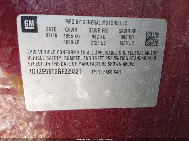 Chevrolet Malibu 1lt