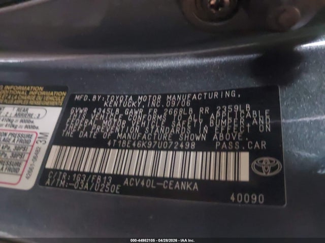 Toyota Camry Le
