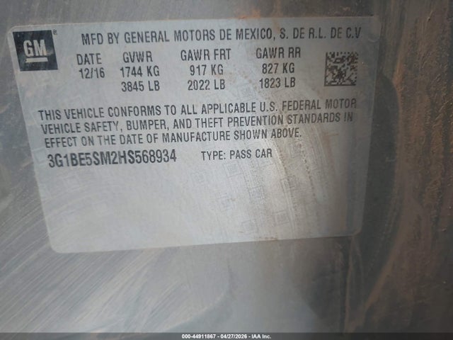 Chevrolet Cruze Lt Auto