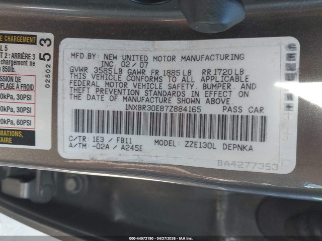Toyota Corolla Le