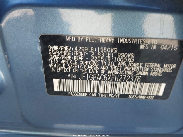 Subaru Impreza 2.0i Premium