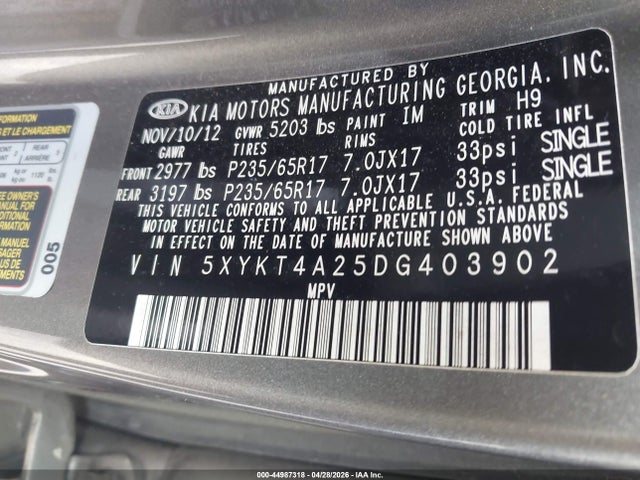 Kia Sorento Lx V6