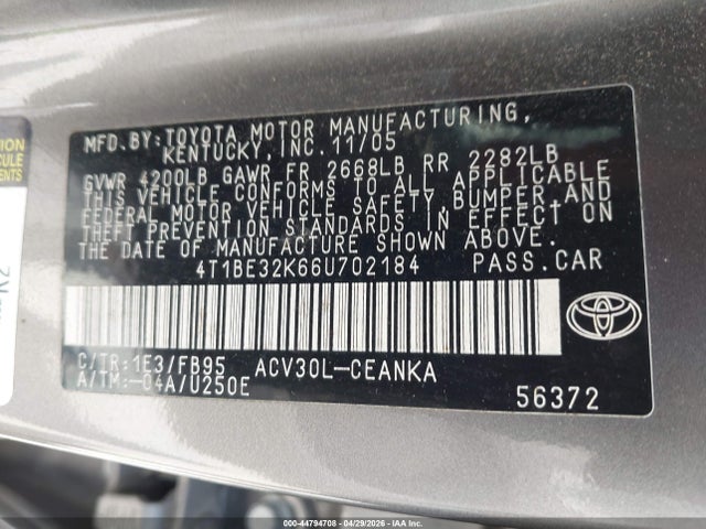 Toyota Camry Le