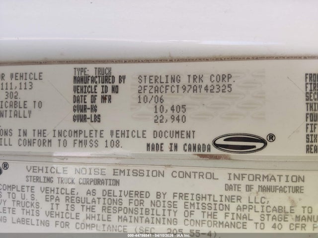 Sterling Truck Acterra