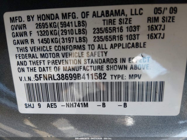 Honda Odyssey Ex-l