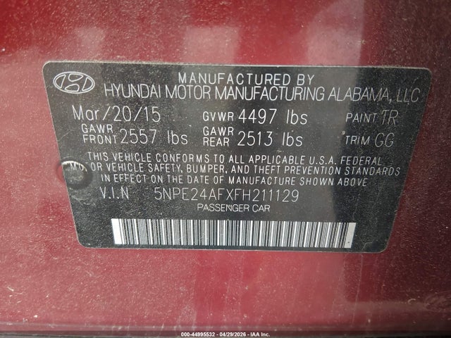 Hyundai SONATA Se