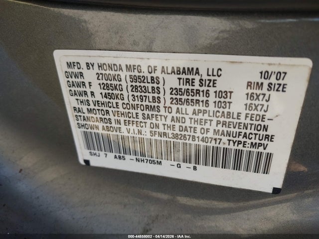 Honda Odyssey Lx
