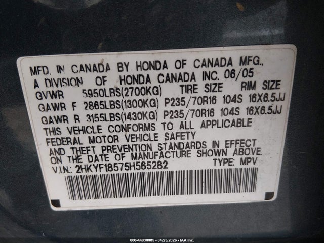 Honda Pilot Ex-l