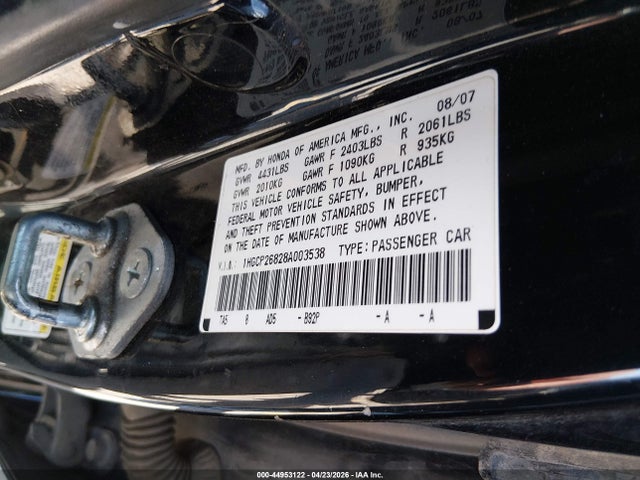 Honda Accord 2.4 Ex-l