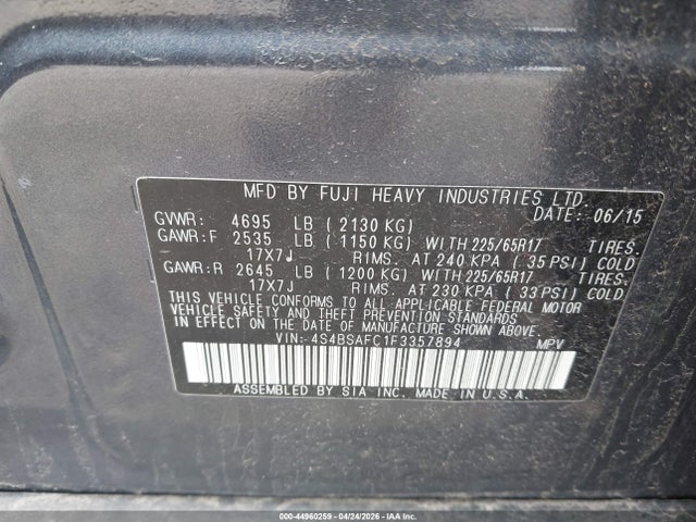 Subaru Outback 2.5i Premium