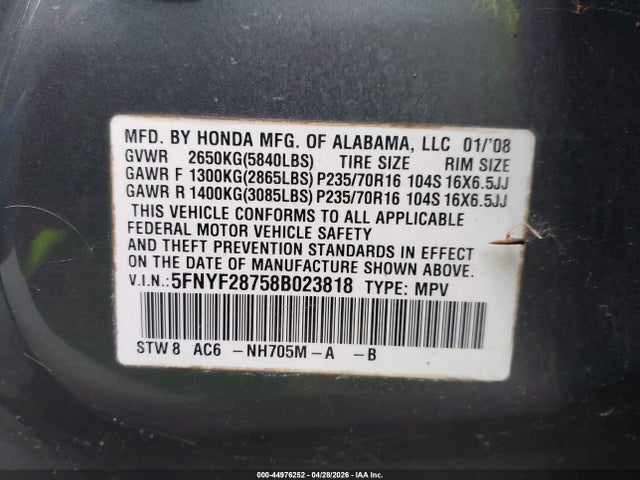 Honda Pilot Ex-l