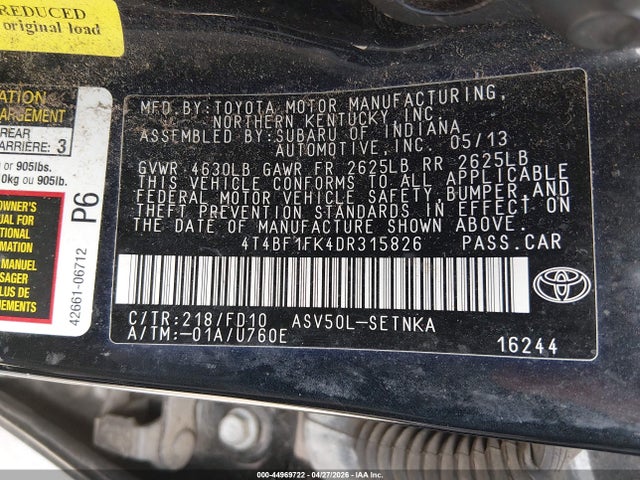 Toyota Camry Le