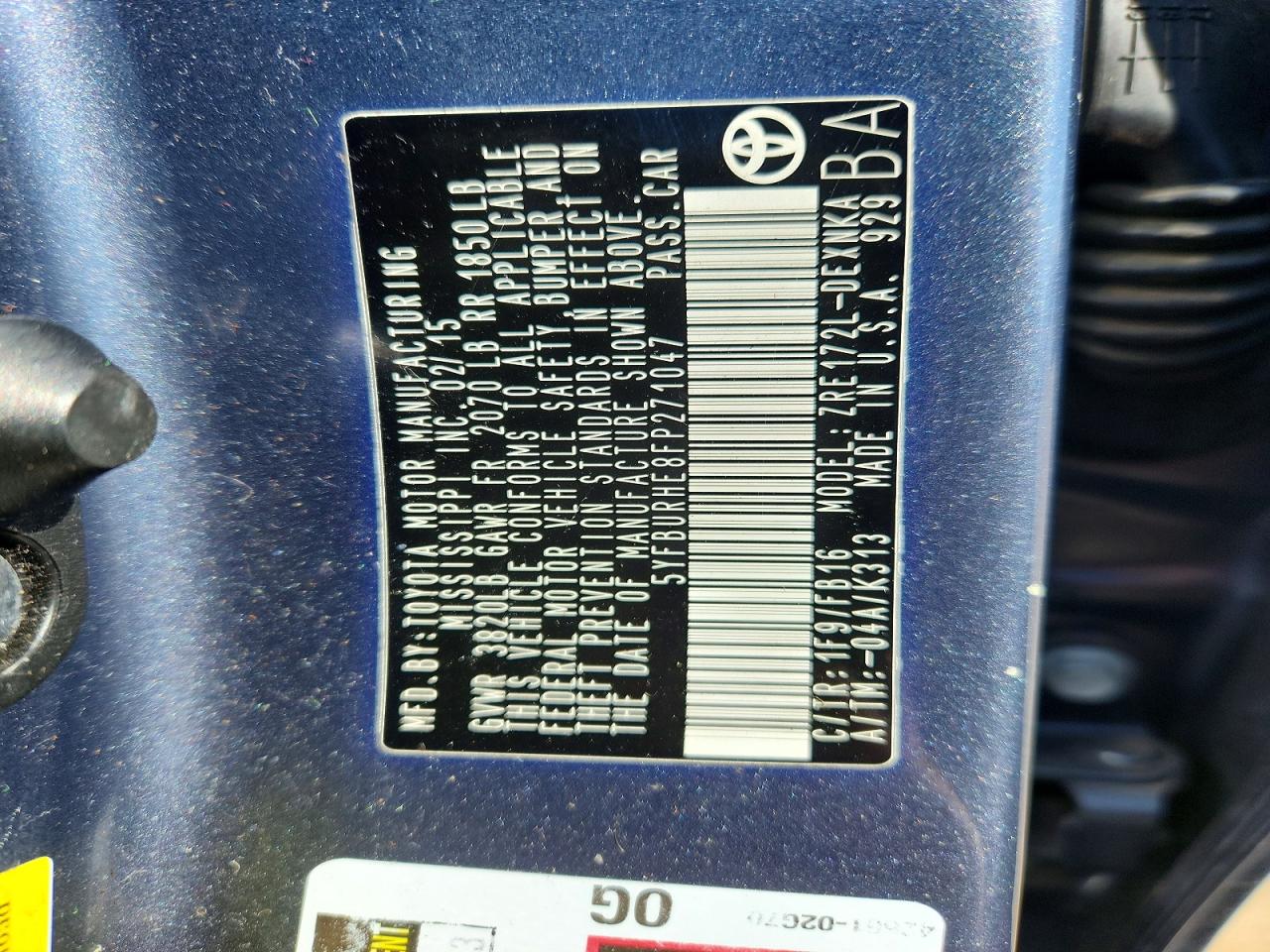 Toyota Corolla Le