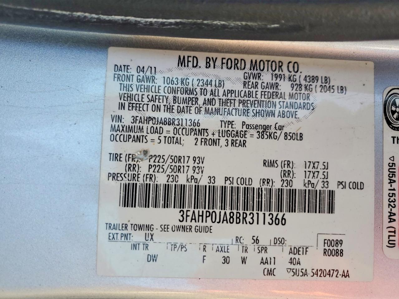 Ford Fusion Sel