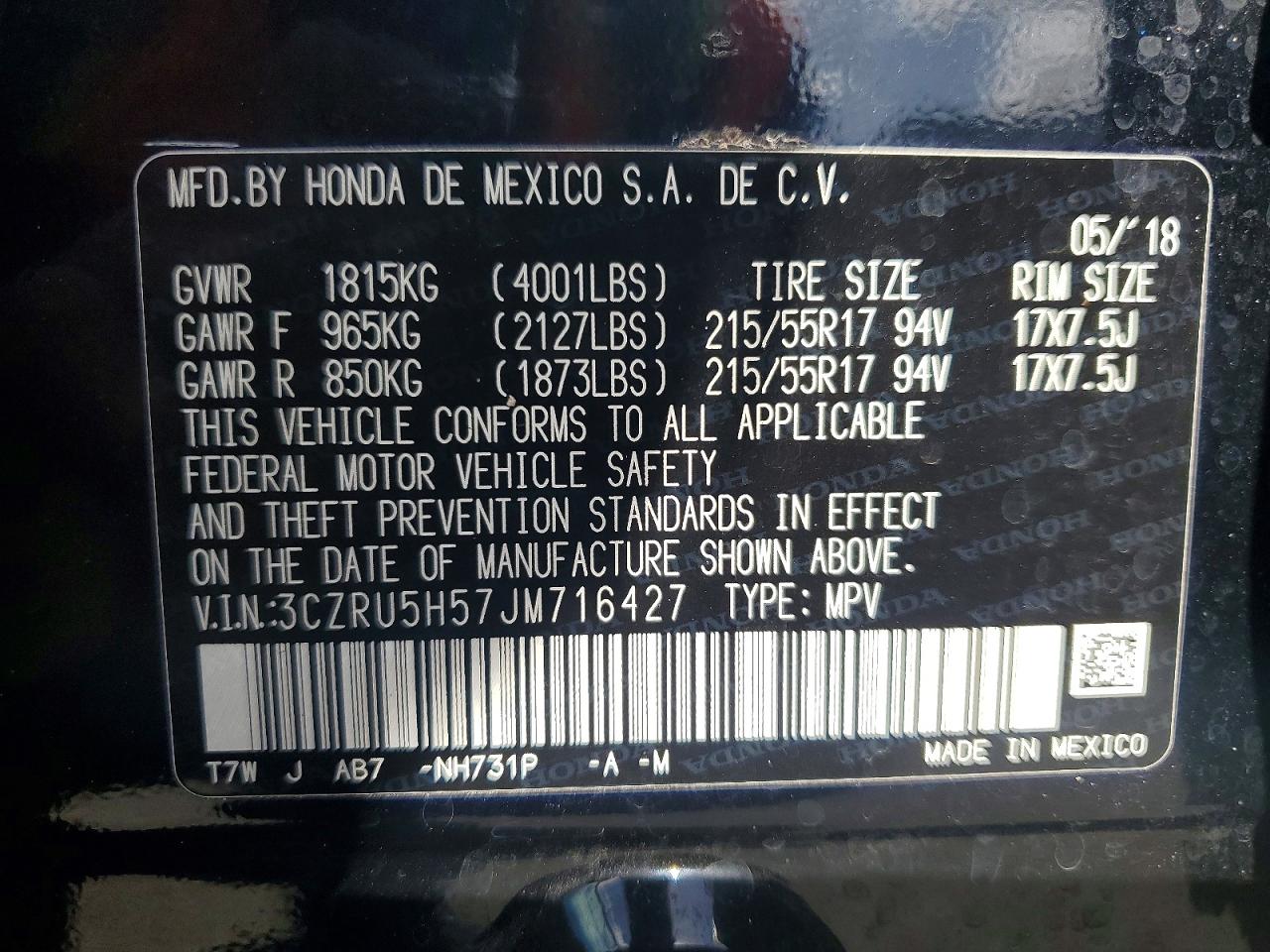 Honda HR-V Ex