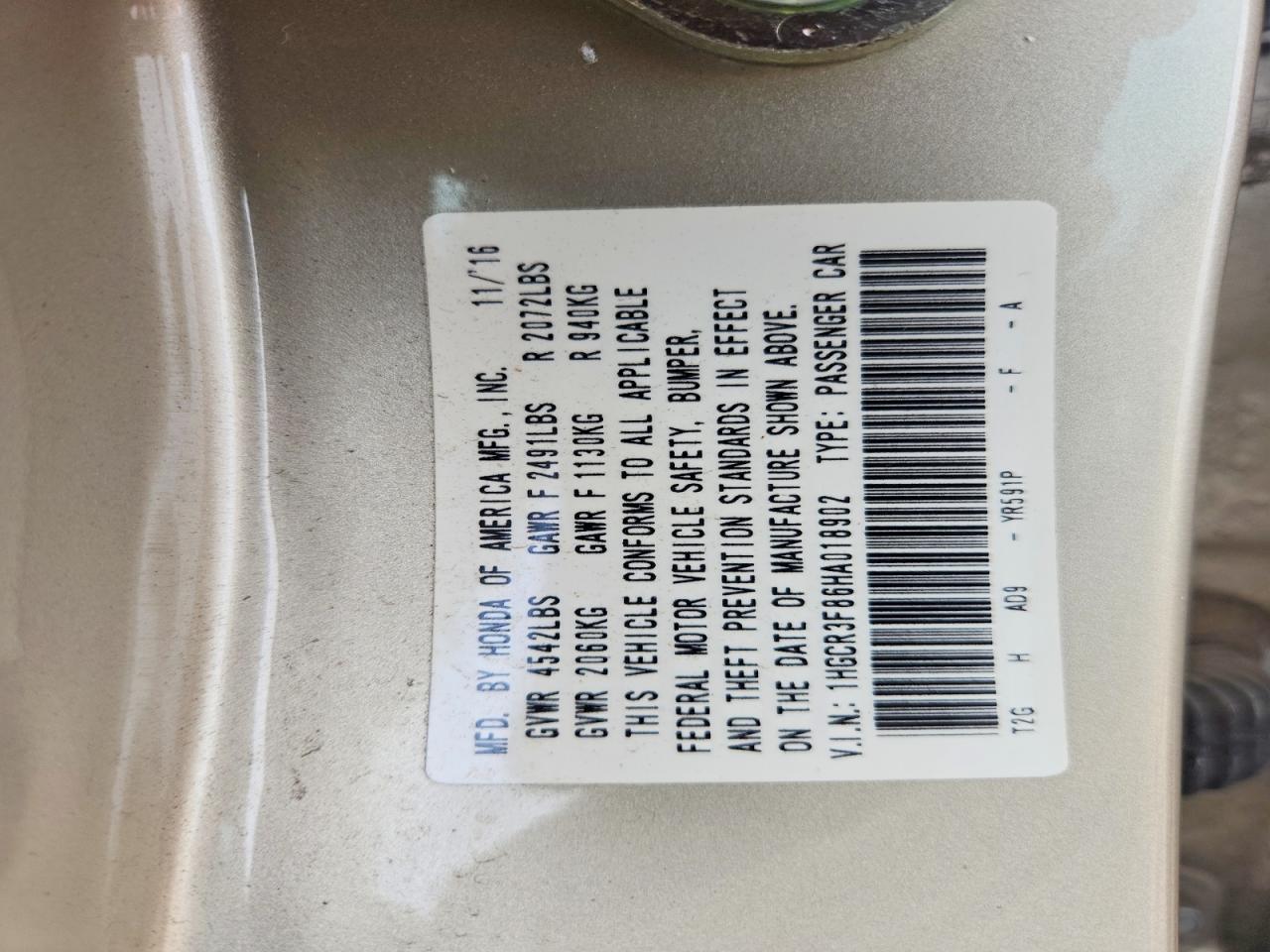 Honda Accord Exl