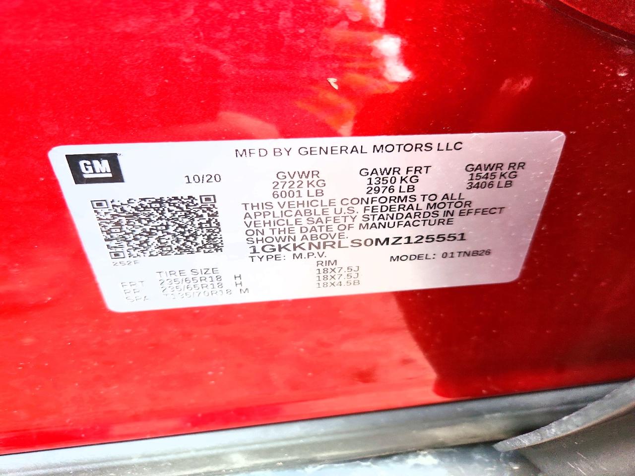 GMC Acadia Sle