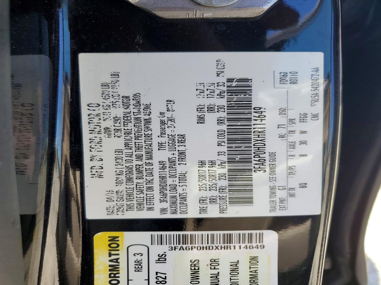 Ford Fusion Se