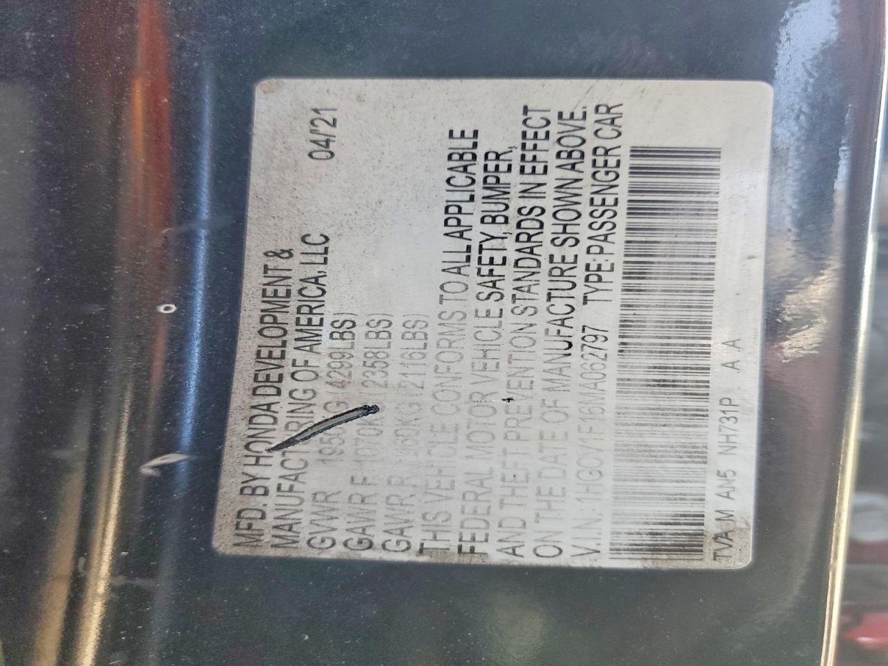Honda Accord Lx