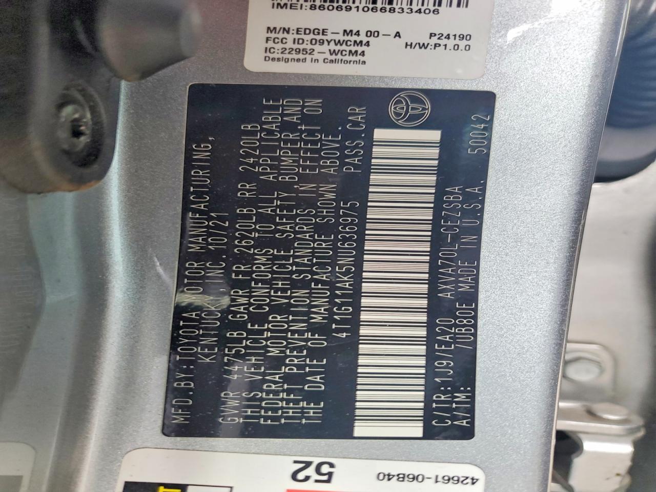 Toyota Camry Se