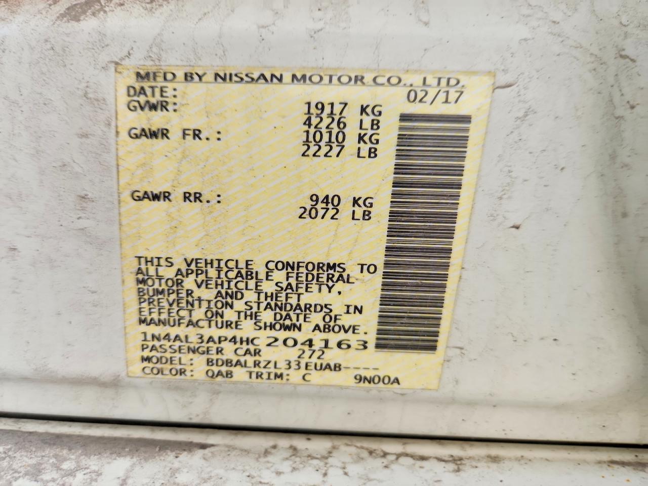 Nissan Altima 2.5 Sl