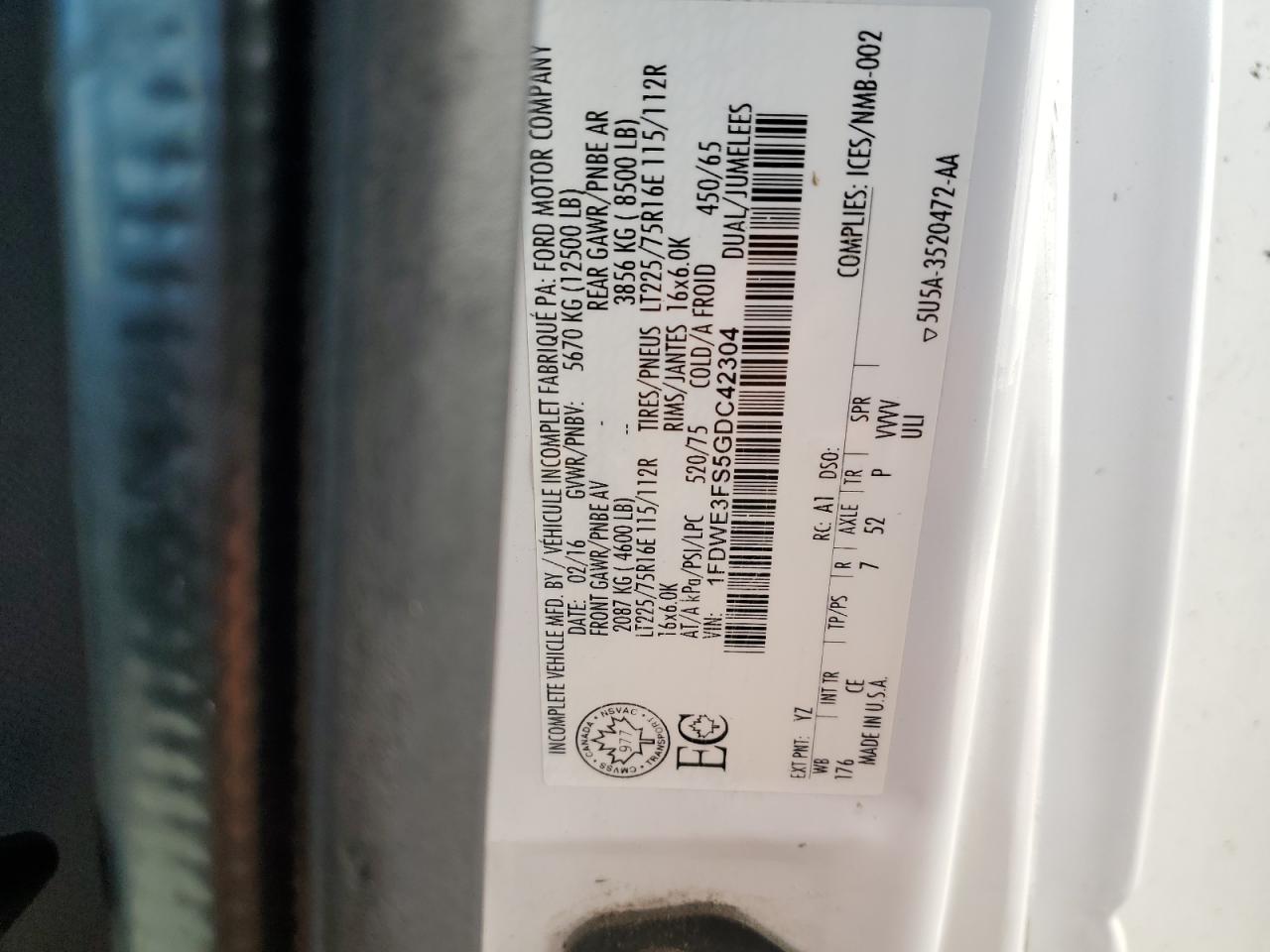 Ford Econoline E350 Super Duty Cutaway Van E350 Super Duty Cutaway Van