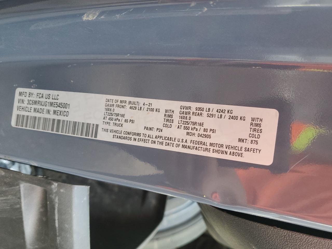 Ram Promaster 3500 High