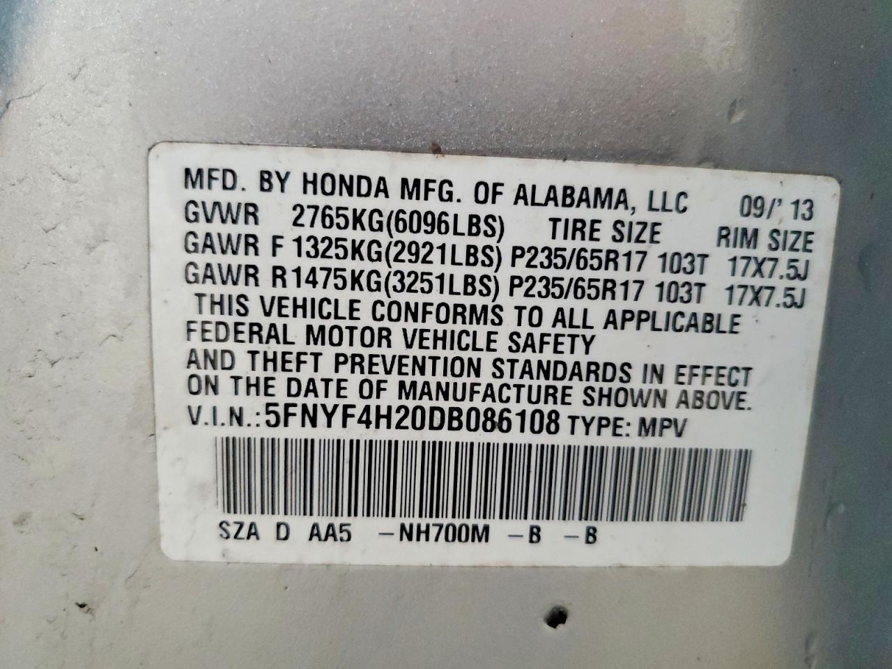 Honda Pilot Lx