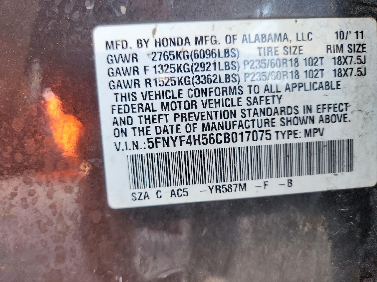 Honda Pilot Exl