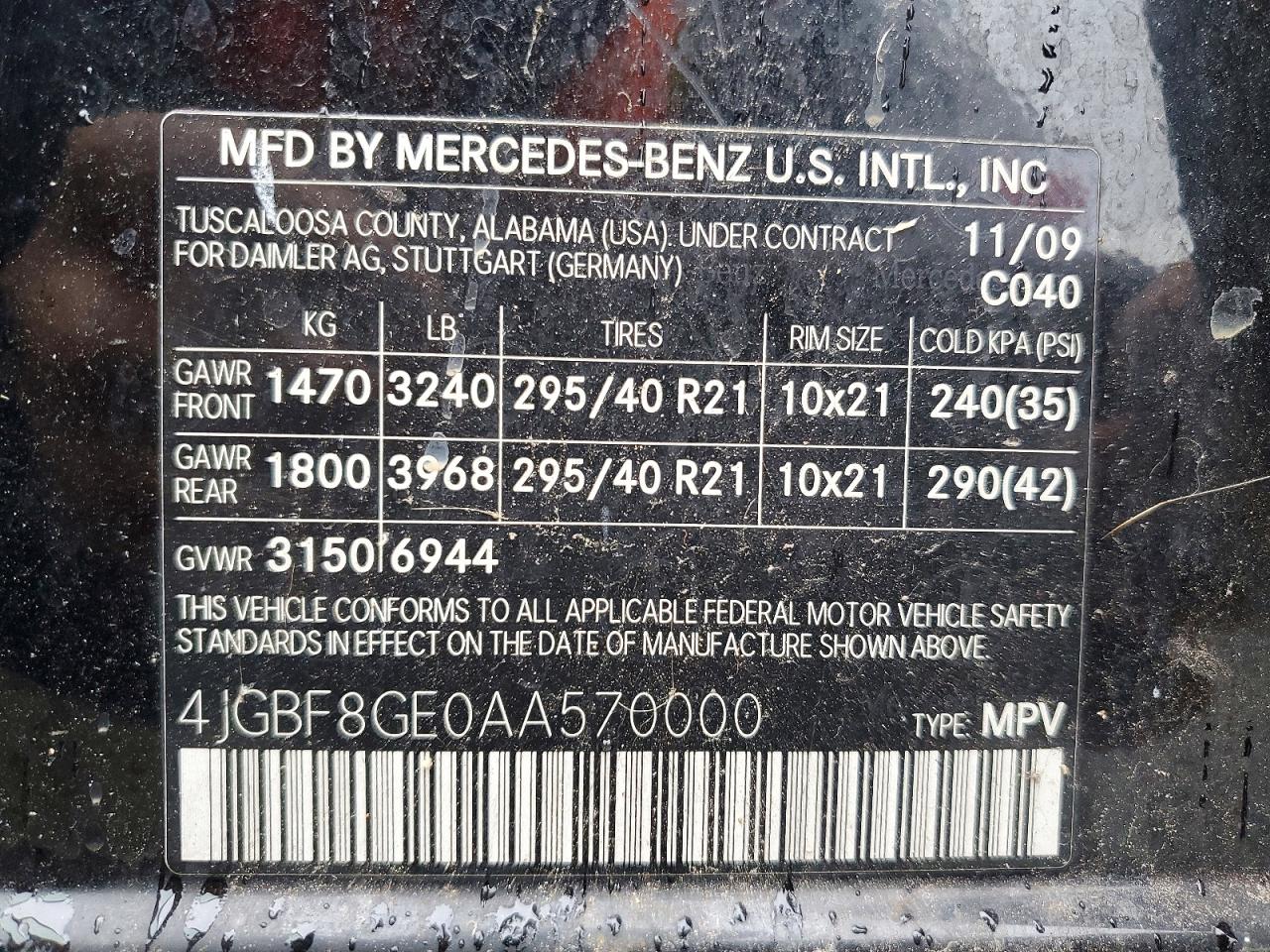 Mercedes-Benz G-Class 550 4matic