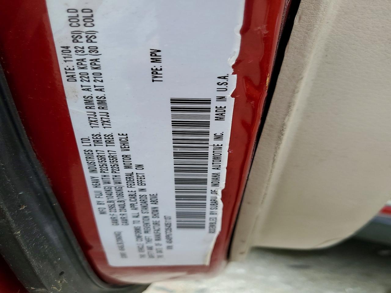 Subaru Legacy Outback 2.5 Xt Limited