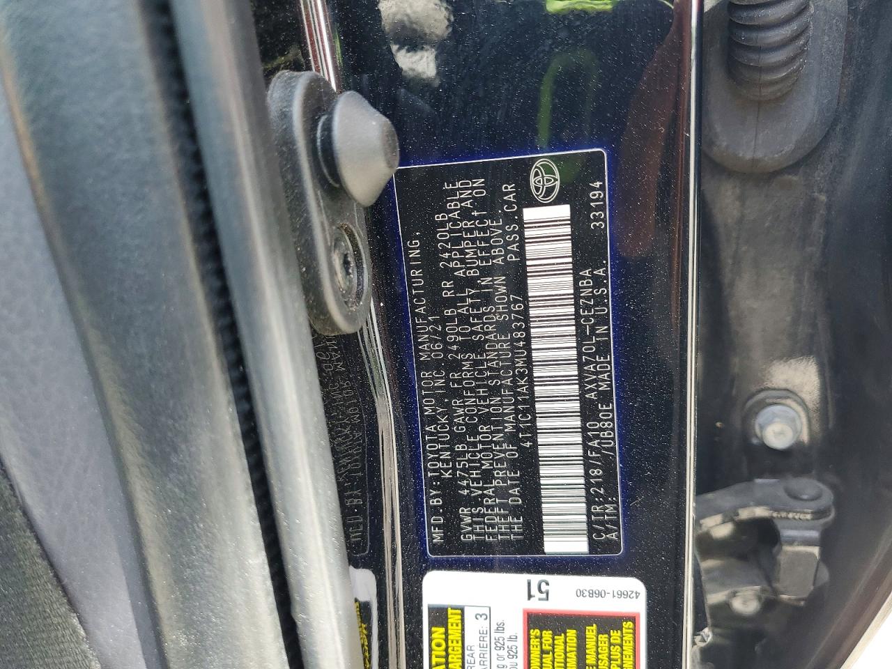 Toyota Camry Le