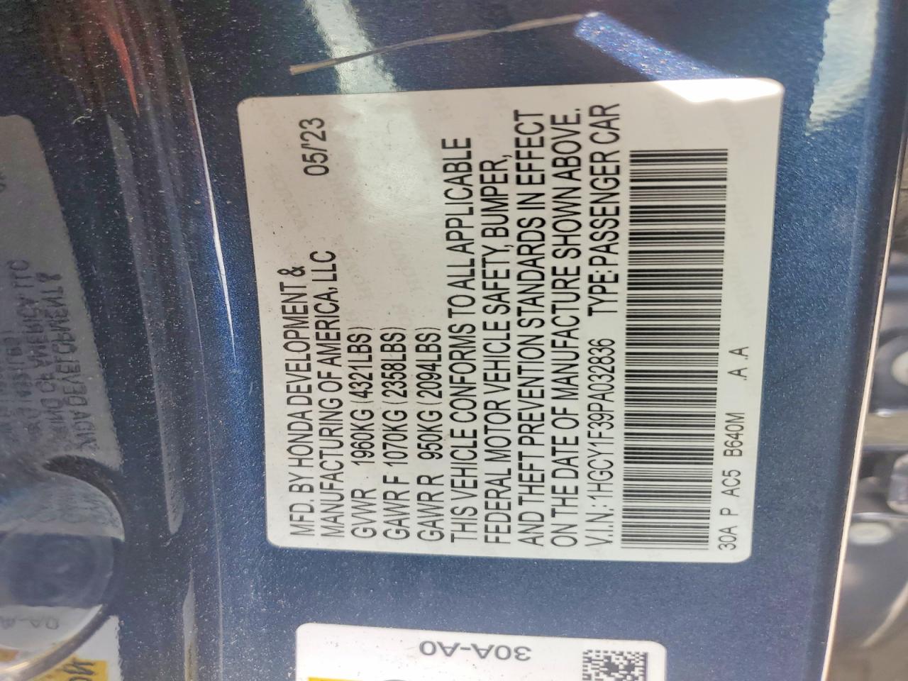 Honda Accord Ex