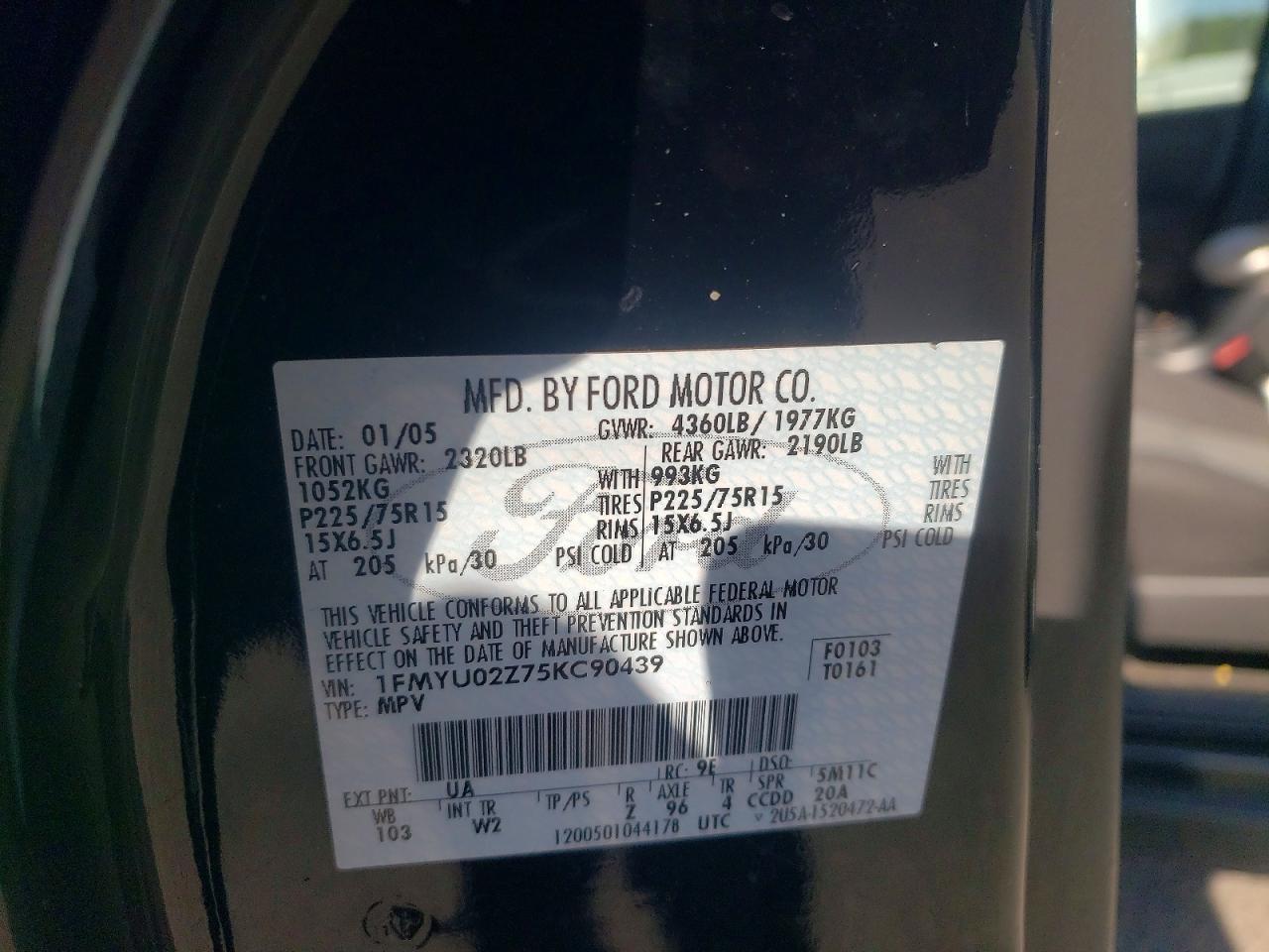 Ford Escape Xls