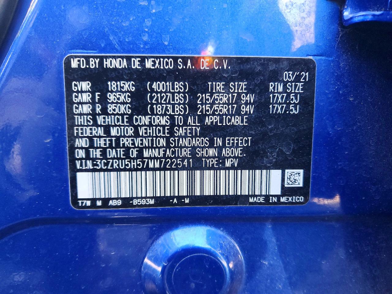 Honda HR-V Ex
