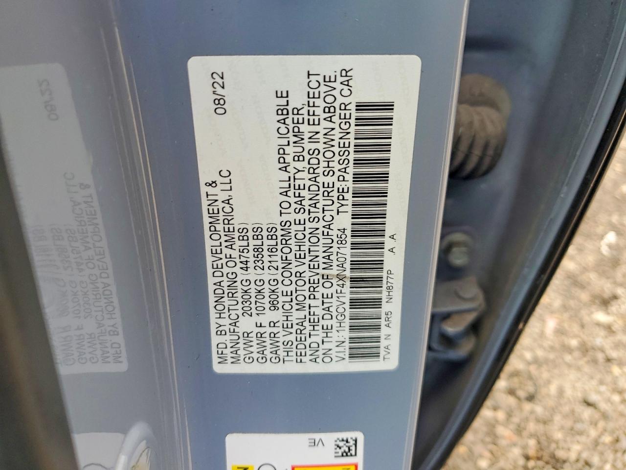 Honda Accord Sport Se