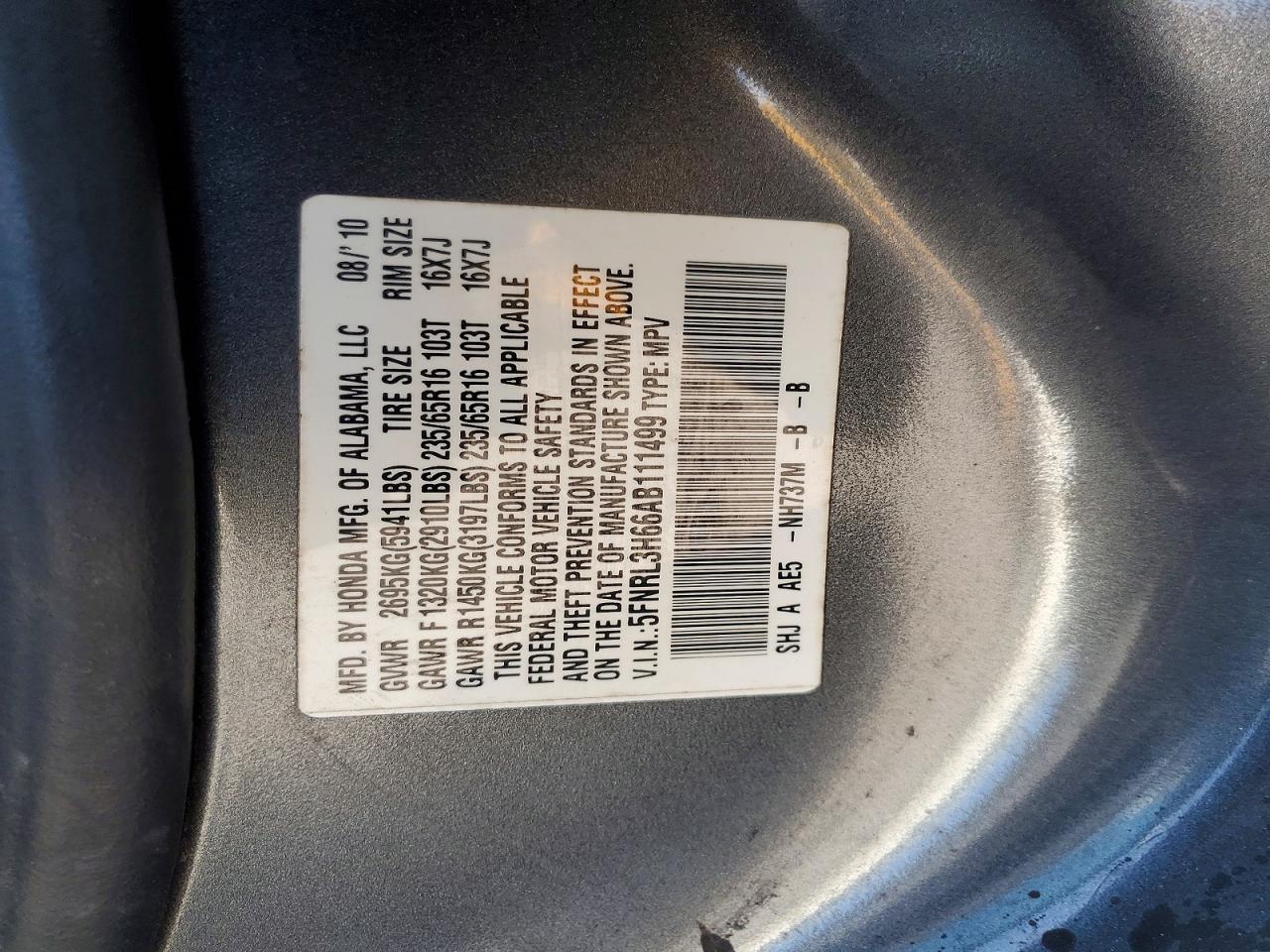 Honda Odyssey Exl