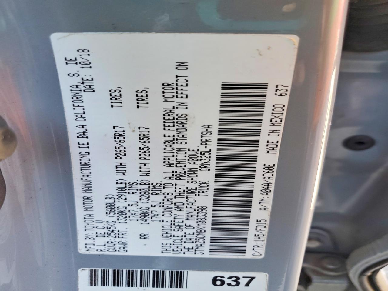 Toyota Tacoma Sr5 V6
