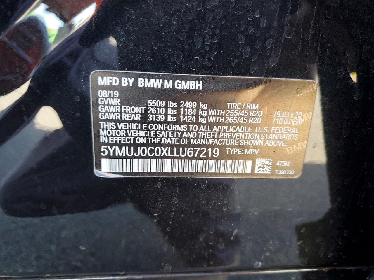 BMW X Series M Competition