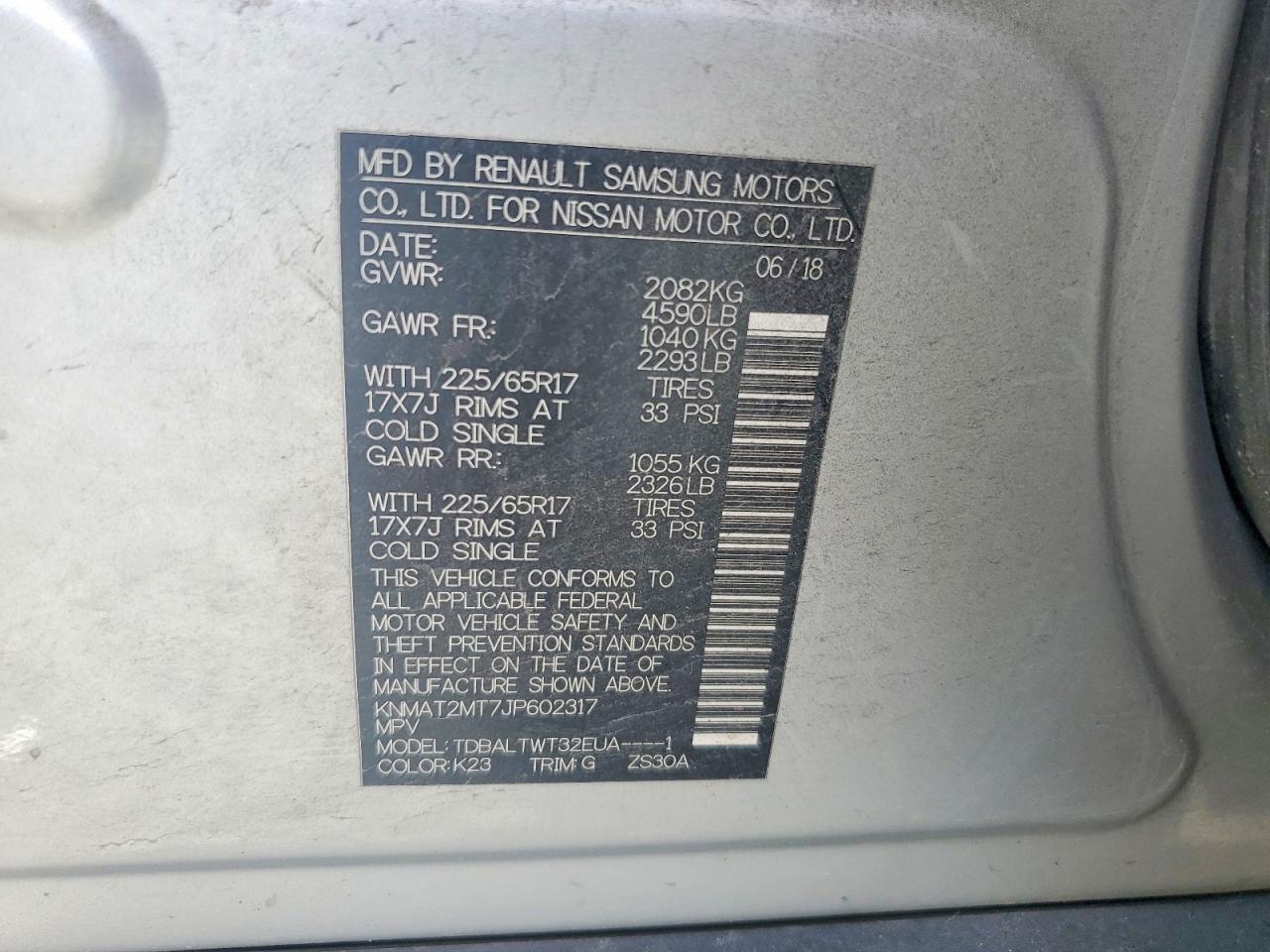 Nissan Rogue Sv