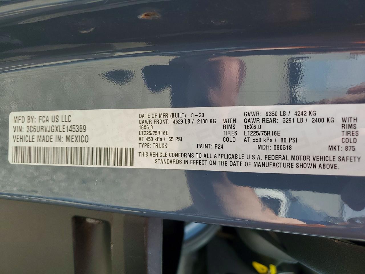 Ram Promaster 1500 High