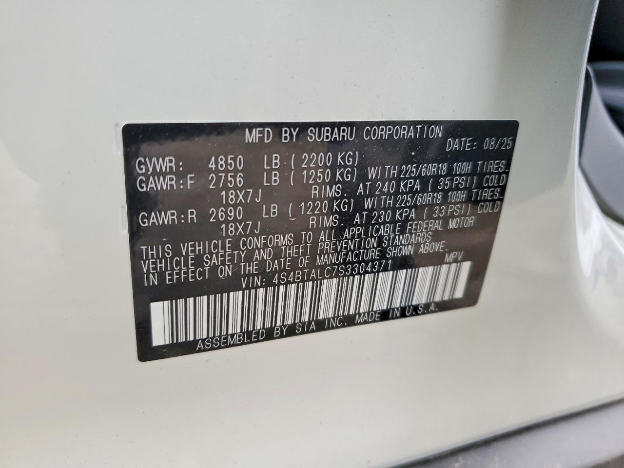 Subaru Outback Onyx Edition