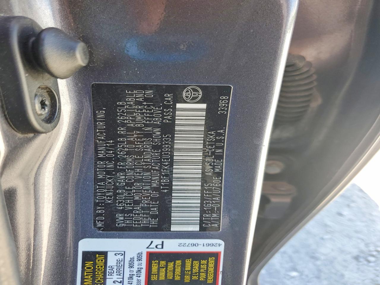 Toyota Camry Se
